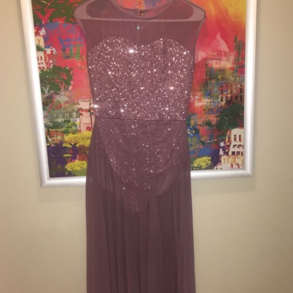 Purple Sparkly Dance Costume/Leotard/Mesh
